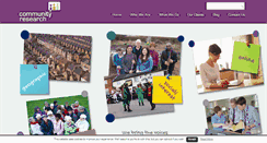 Desktop Screenshot of communityresearch.co.uk