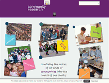 Tablet Screenshot of communityresearch.co.uk