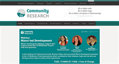 Desktop Screenshot of communityresearch.org.nz
