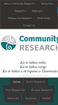 Mobile Screenshot of communityresearch.org.nz