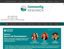 Tablet Screenshot of communityresearch.org.nz